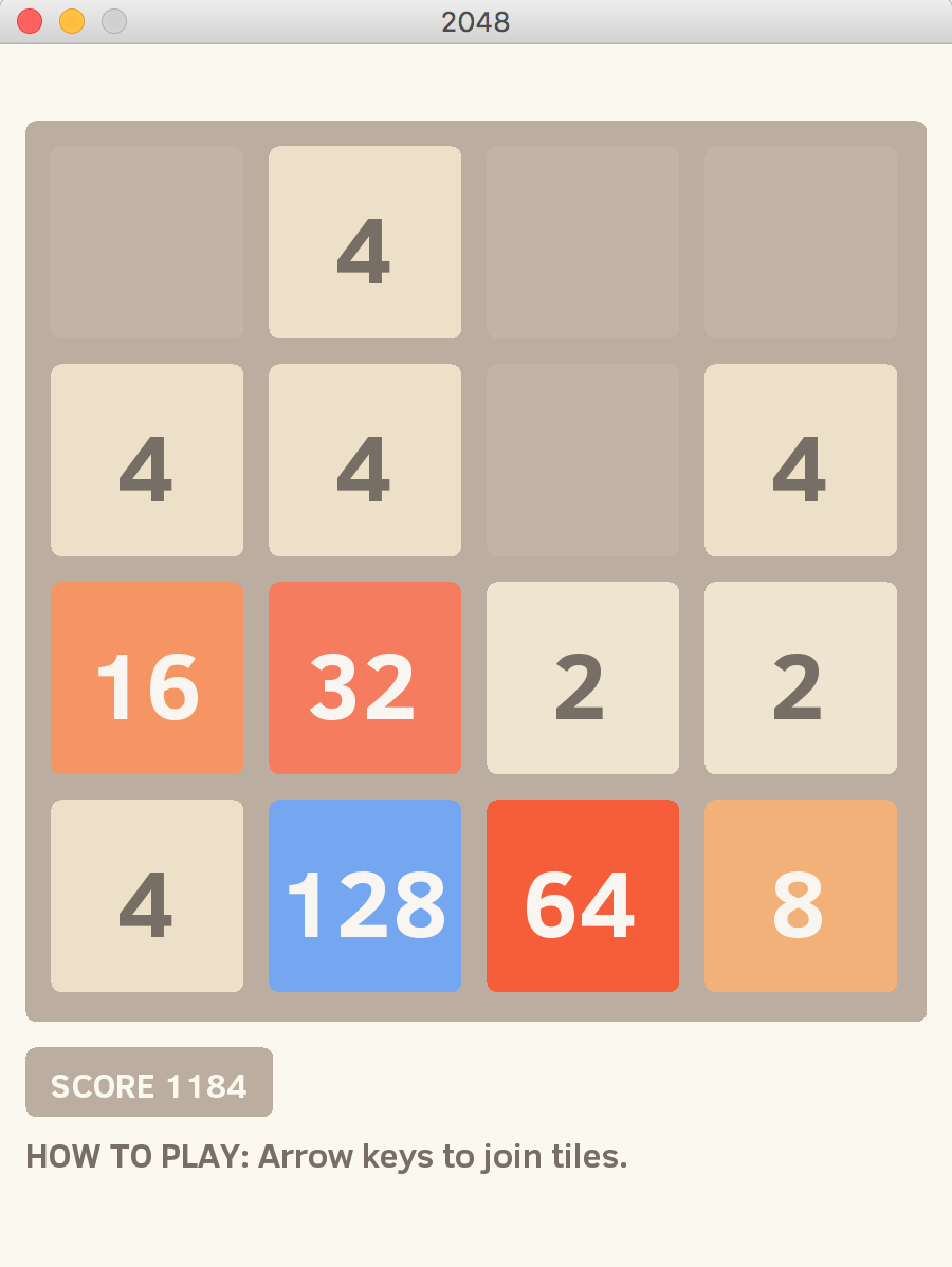 GitHub - giulysanfins/2048-Java: Projeto do jogo 2048 em Java.